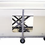 450 ltr Trolley bin on a separate Galvanised frame | iPlast AUS